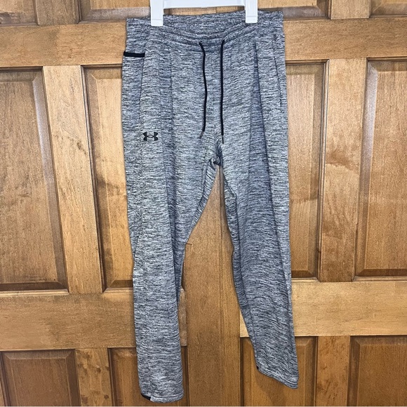 Under Armour Women’s Large Sweatpants Heather Grey/Black - Picture 1 of 6